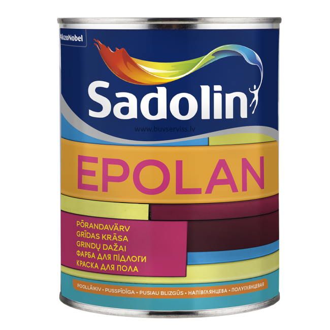 Sadolin Epolan BW Grīdas krāsa, pusspīdīga 1L